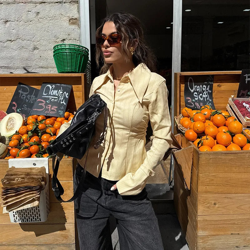 Yellow Striped Shirt