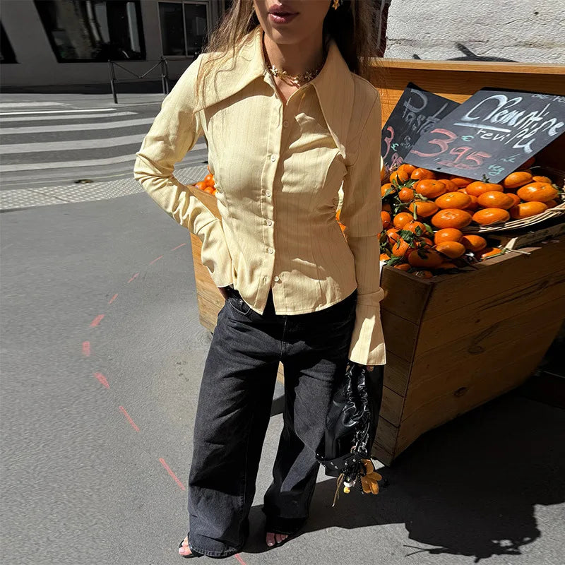 Yellow Striped Shirt